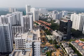 'Rừng chung cư' trên đường Nguyễn Hữu Thọ ở Sài Gòn