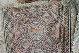 Phát lộ bức tranh khảm có niên đại 1.700 năm tuổi ở Israel