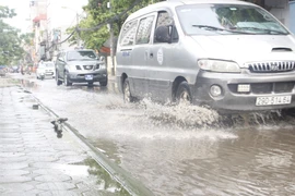 Cận cảnh con đường không mưa cũng ngập, phủ lớp rêu trơn nhẫy gây bức xúc 