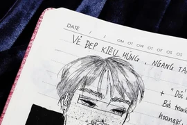 Ảnh: "Choáng" với vở soạn văn của nữ sinh xinh đẹp