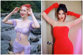 “Chị Google” Việt Phương Thoa tắm suối, diện bikini lộ dáng chuẩn