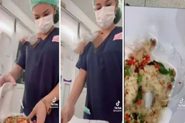 Kiểm tra hộp cơm của bệnh nhân Covid-19, y tá phát hiện vật nguy hiểm