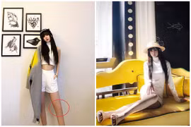 Chỉnh ảnh quá đà, bạn gái Karik xóa “bay” cả đầu gối