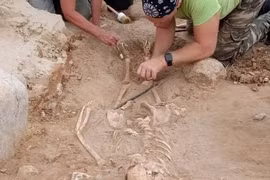 Tìm thấy bộ xương 'Đứa trẻ ma cà rồng' 400 tuổi bị khóa chân