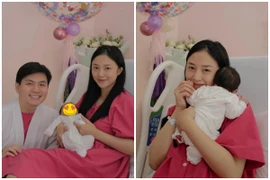 Phu nhân tập đoàn may mặc lên chức mẹ, nhan sắc "đỉnh của chóp"