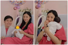 Phu nhân tập đoàn may mặc lên chức mẹ, nhan sắc "đỉnh của chóp"