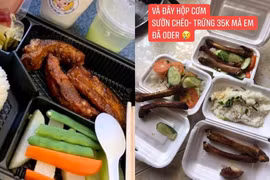 Đặt cơm sườn qua mạng, cô gái “khóc thét” với món ăn nhận được