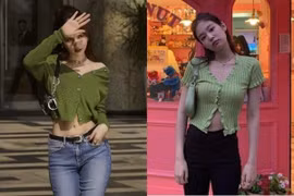 Netizen "đào mộ" loạt ảnh bị tố mặc váy nhái của Ngọc Trinh