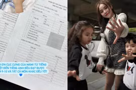 Cindy Lư tự hào khoe thành tích học tập tốt của con gái