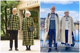 Cặp vợ chồng già thành hiện tượng mạng vì thích mặc đồ đôi