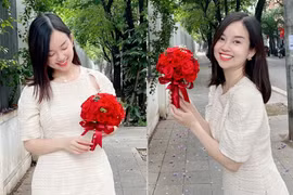 Đăng ảnh cầm hoa, tình cũ Mạc Hồng Quân bị hối thúc lấy chồng