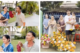 Ba mẹ vợ Lê Dương Bảo Lâm được con rể đưa đi chơi xa