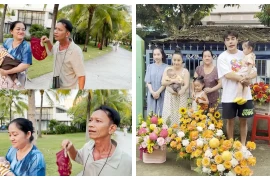 Ba mẹ vợ Lê Dương Bảo Lâm được con rể đưa đi chơi xa