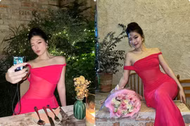 Bạn gái Lê Minh Bình khoe vóc dáng gợi cảm trong ngày sinh nhật