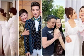 Những cặp đôi 'lạ đời' của Vbiz: Thoải mái ôm hôn 