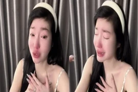 Hot girl Elly Trần khóc sưng mắt vì bị giành quyền nuôi con