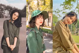 Học quân sự, hội hot girl khoe ảnh chất khiến CĐM “thả tim” không ngớt