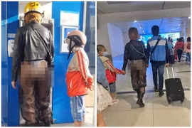 Diện quần xuyên thấu nơi công cộng, cô gái gây phẫn nộ