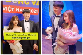 Hoàng Đức nhận Quả Bóng Vàng 2021, nhan sắc bạn gái chiếm spotlight