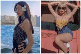 “Đu trend” quấn khăn thành áo, dàn hot girl Việt quyến rũ hết nấc