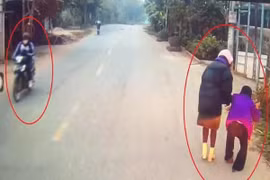 Cô gái trẻ dắt bà cụ qua đường: Việc tốt khắp muôn nơi