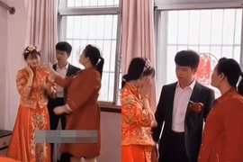Đêm động phòng, mẹ chồng xông vào tát cô dâu cháy má