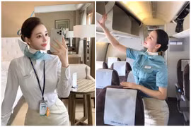Nữ tiếp viên hàng không Hàn Quốc gây mê với số đo cơ thể