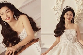 Cát Phượng hóa cô dâu xinh đẹp, hé lộ thời điểm công khai bạn trai