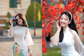 Hot girl Sài thành khoe body trong tà áo dài ít ai bì kịp