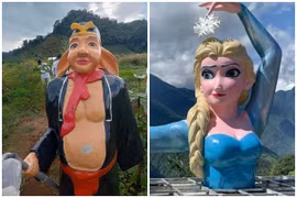 Hết hồn loạt tượng “thảm họa” gây tranh cãi trên cõi mạng