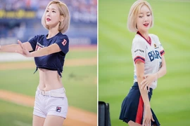 Danh tính hot girl cổ vũ Hàn Quốc làm bao chàng trai si mê