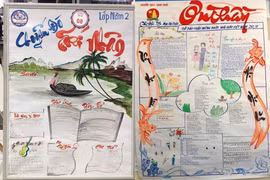 Ngày Nhà giáo Việt Nam xem lại báo tường nhớ thời xưa đi học