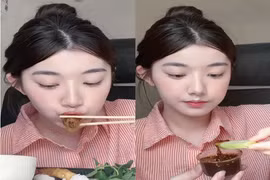 “Hot girl mukbang” Nghệ An chỉ ngồi ăn cũng hút hàng triệu lượt xem