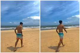 Đoàn Văn Hậu khoe “ảnh nóng” trên biển, thân hình làm netizen mê đắm