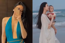 Tháng cuối thai kì, cựu tiếp viên hàng không khoe body đẹp khó tin