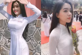 Dàn nữ sinh Việt khiến dân mạng “mệt tim” khi diện áo dài trắng 