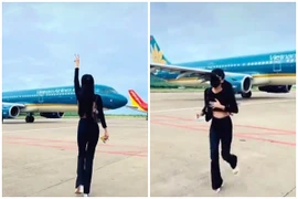 Múa may khi máy bay đang lăn bánh, TikToker khiến netizen phẫn nộ