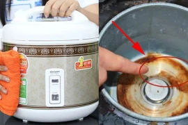 Nồi cơm điện bẩn, chỉ mẹo 5 phút là lại sạch 