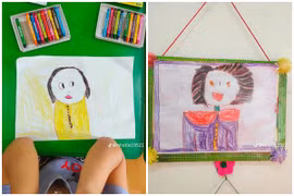 Vẽ tranh tả mẹ, hội nhóc tỳ tạo nên sản phẩm cực hài