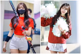 “Nữ thần cổ vũ” mặc gợi cảm khiến triệu người hâm mộ trầm trồ