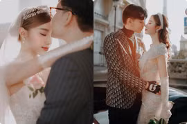 Cựu hot girl Hạnh Sino bất ngờ tung ảnh cưới ngọt ngào tại Pháp