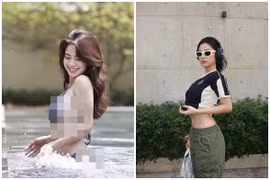 “Hot girl tạp hóa” diện hai mảnh “nóng” hơn nhiệt độ Hà Nội