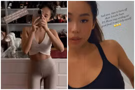 Tiên Nguyễn lộ body không mỡ thừa dù đam mê ăn uống bất tận