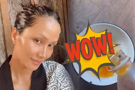 H'Hen Niê dưỡng tóc với mặt nạ giá rẻ, dễ làm tại nhà