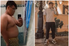 Nhờ tập gym, chàng trai "tạ hai" giảm cân thành hot boy gây sốt