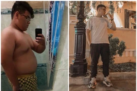 Nhờ tập gym, chàng trai "tạ hai" giảm cân thành hot boy gây sốt