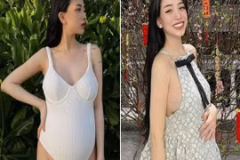 Ái nữ đại gia Minh Nhựa: Bà bầu sành điệu khoe vòng 1 