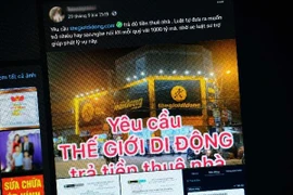 Chủ mặt bằng bức xúc vì bị Thế Giới Di Động tự ý giảm tiền thuê nhà