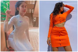 Gái xinh nổi tiếng vì diện áo dài lộ sắc vóc hiện tại