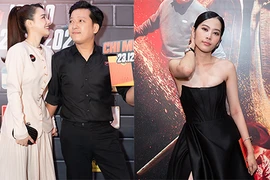 Vợ chồng Trường Giang tình tứ dự sự kiện, Nam Em cũng có mặt